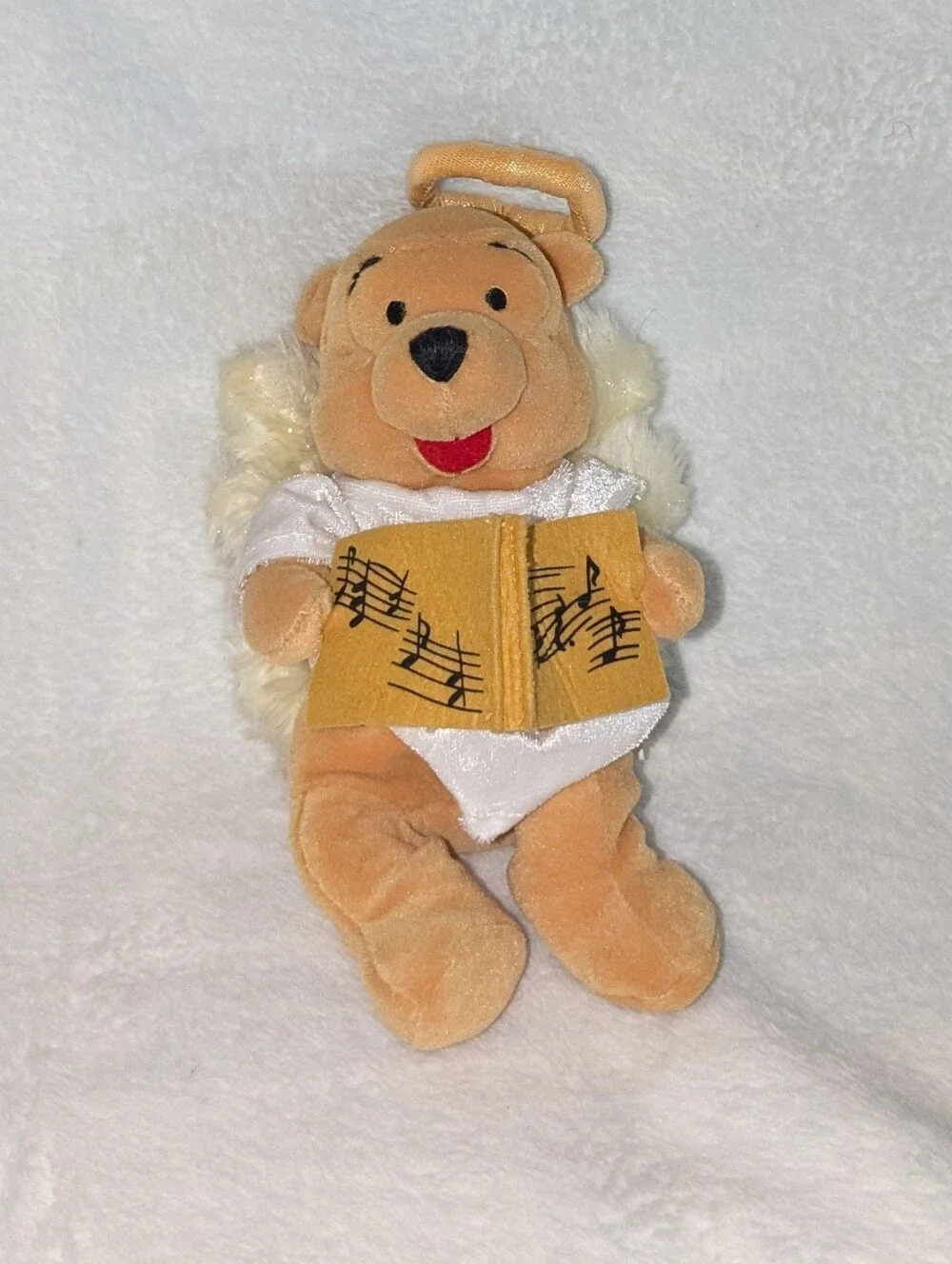 Vintage 2000 Disney Store Choir Angel Pooh Mini Bean Bag Plush